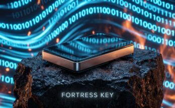 Midjourney & DALL-E 3 Image Prompt A premium, sleek cryptocurrency hardware wallet featuring a crisp minimalist screen showing a secure padlock icon, sitting on a dark matte-black tech desk. Soft, futuristic cyber-security ambient lighting with subtle neon blue and teal accents reflecting off aluminum and glass surfaces. High-end product photography, cinematic depth of field, clean composition, macro shot, hyper-detailed textures, 8k resolution. Evaluating Top Secure Wallets This comprehensive video guide provides a detailed visual breakdown and testing of the best hardware and cold storage wallets available this year, helping you choose the right device to complement your new setup security.