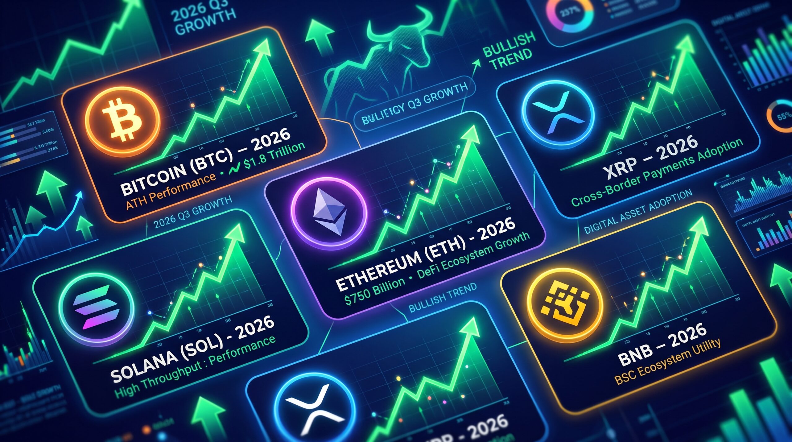 5 Best-Performing Cryptocurrencies with Market Caps Above $10 Billion